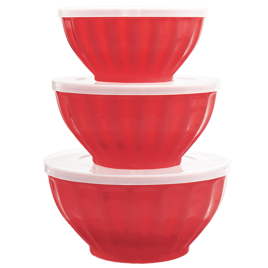 Nx S/3 Mix Bowl Set Pp Red