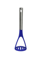 Millvado - Nylon Utensils SS Handle, Potato Masher, Blue, 11''