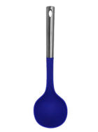 Millvado - Nylon Utensils SS Handle, Soup Ladle, Blue,13"