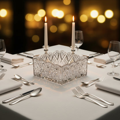 Dublin Crystal Scalloped Napkin Holder