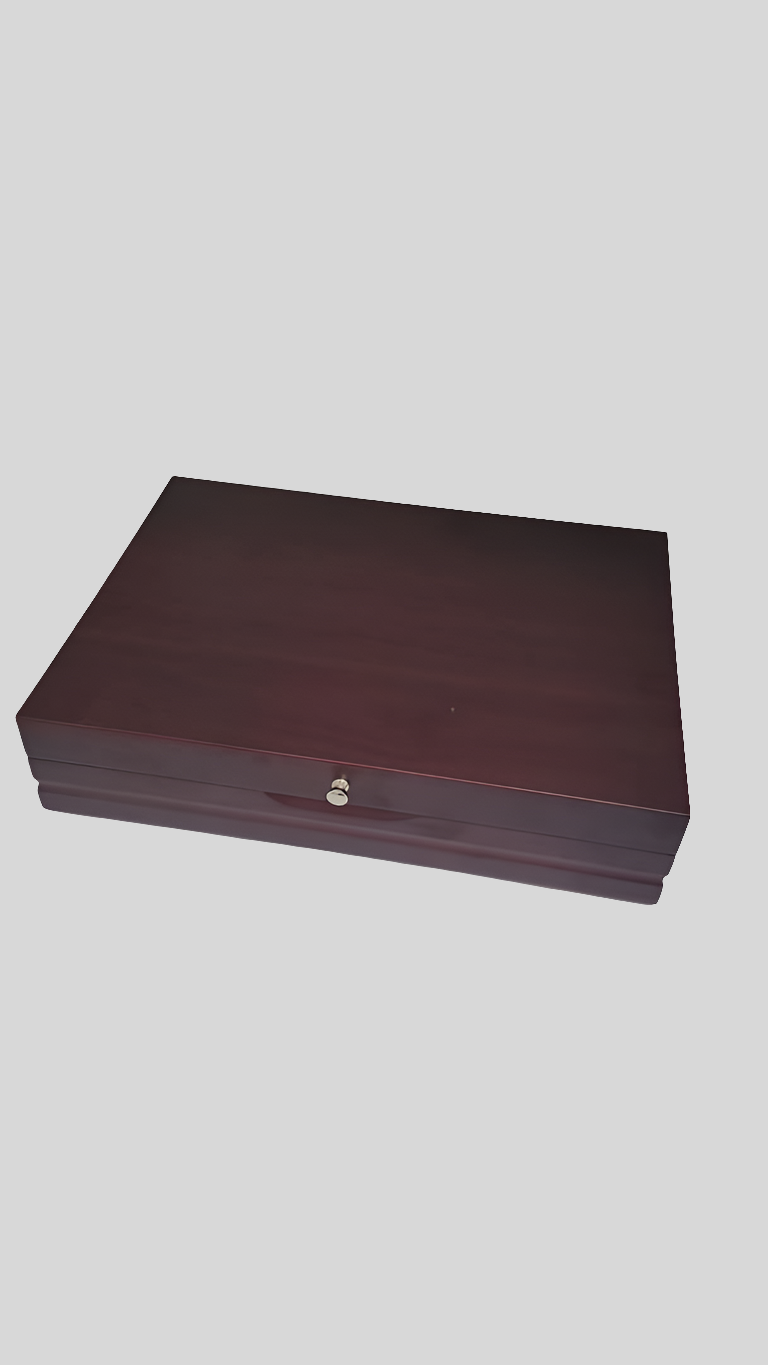 Mohagany Flatware Chest Fits Service/12