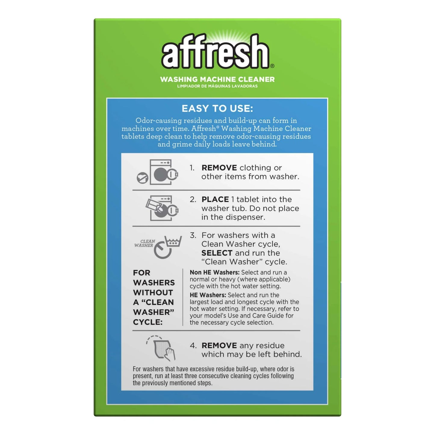 Affresh 4.2 oz Washing Machine Cleaner 3 Ct.