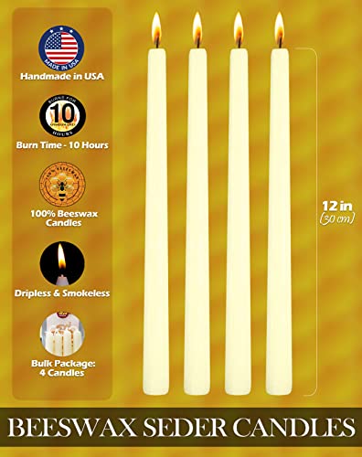 beeswax seder candles 10hours 2
