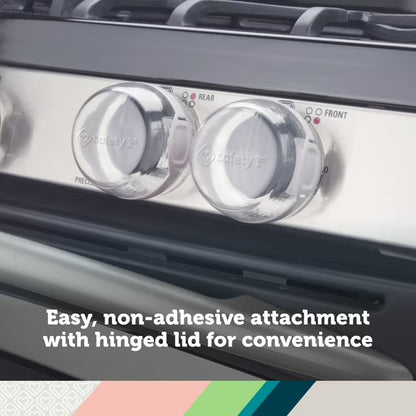 Safety 1st Clear View Safety Stove Knob Covers (5 pack), Clear, Toddler