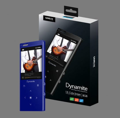 Samvix Dynamite MP3 Player 8 GB White