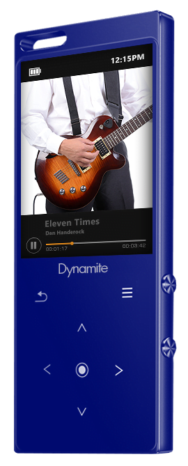 Samvix Dynamite MP3 Player 8 GB White