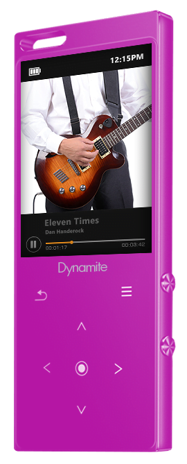 Samvix Dynamite MP3 Player 8 GB White