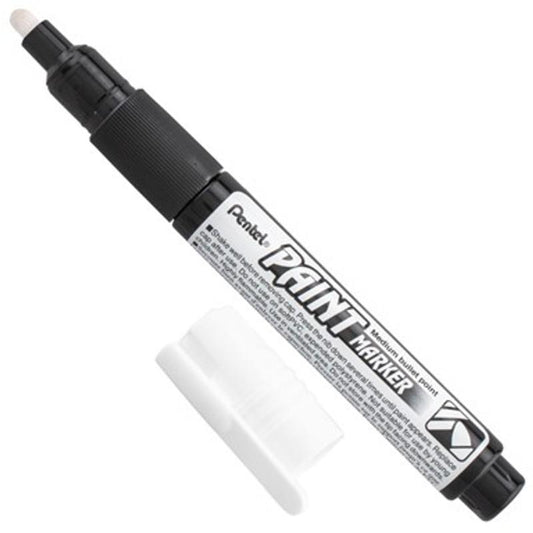Paint Marker White Med Bullet Point