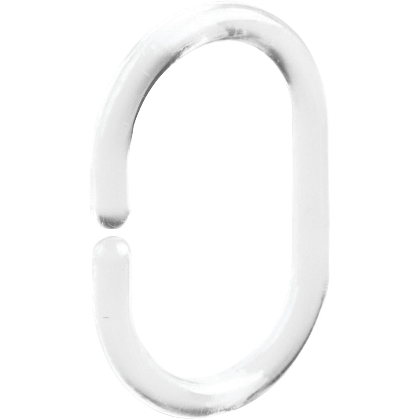 iDesign Clear Plastic Shower Curtain C-Hook (12-Count)