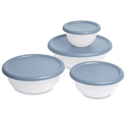 BOWL SET OF 4 w/COVERS-