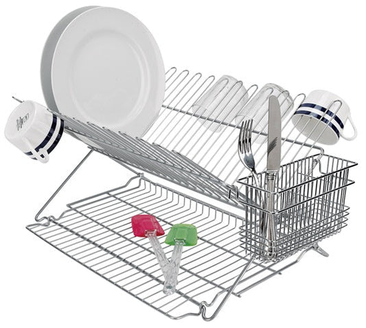 Metallic Folding Dish Rack