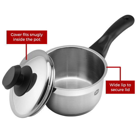 YBM 13pc Stainless Steel Cookware Black Handle
