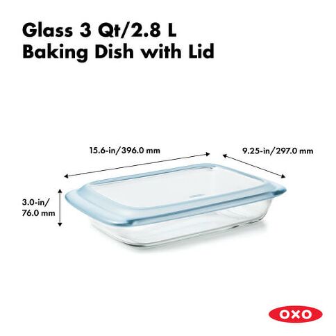 OXO Good Grips 3 Qt Glass Baking Dish With Lid