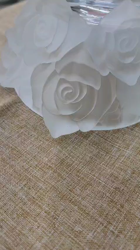 Tall Vase with Flower Design V