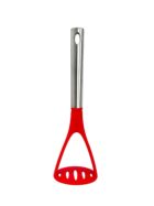 Millvado - Nylon Utensils SS Handle, Potato Masher, Red, 11.5"L,