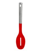 Millvado - Nylon Utensils SS Handle, Slotted Spoon, Red,13.5''