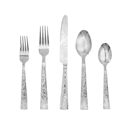 Ricci Casa, Parisian Garden, 20 Piece Set, 18/10 Stainless Steel