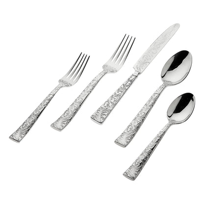 Ricci Casa, Parisian Garden, 20 Piece Set, 18/10 Stainless Steel
