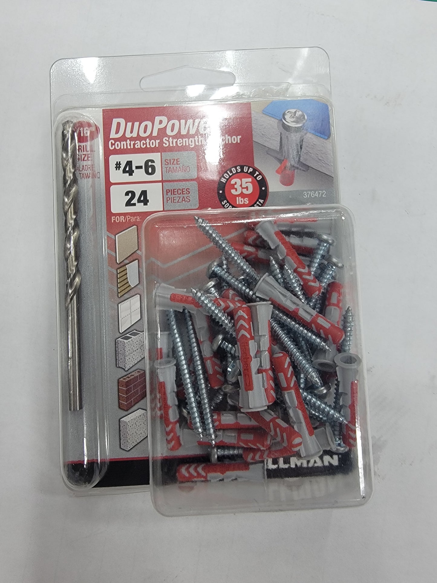 Duo Power Anchor Set 3/16''