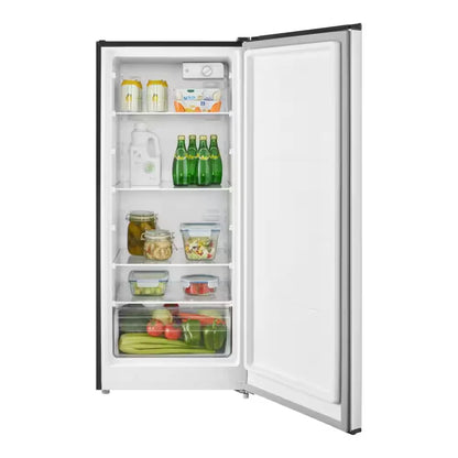 Vissani 7.1 cu. ft. Manual Defrost Convertible Upright Freezer in Stainless Steel Look, Garage Ready