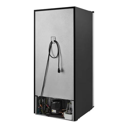 Vissani 7.1 cu. ft. Manual Defrost Convertible Upright Freezer in Stainless Steel Look, Garage Ready