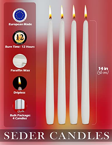 seder candles european 12hours 2