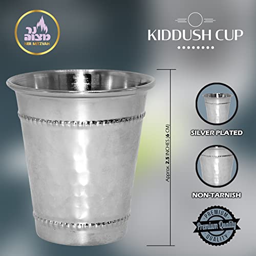 stainless steel mini kiddush cup and tray 3