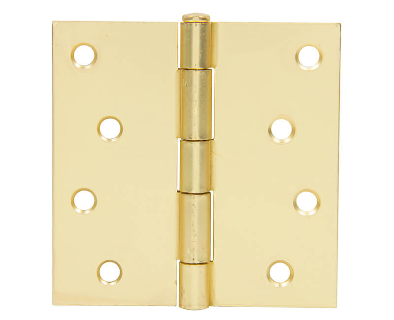 4" X 4" Butt Hinge - Brass Plated