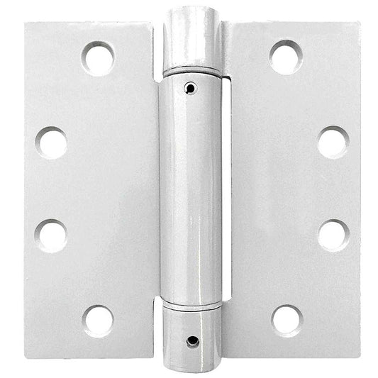 Trim Style Adjustable Template Spring Hinge - Dull Chrome