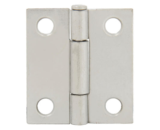 1" Utility Hinge With Screws - Dull Chrome