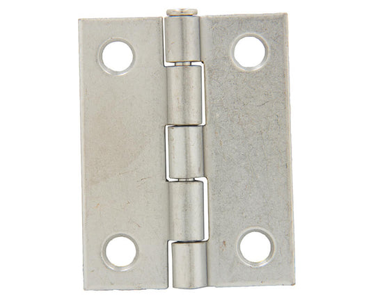 2" Utility Hinge With Screws - Dull Chrome