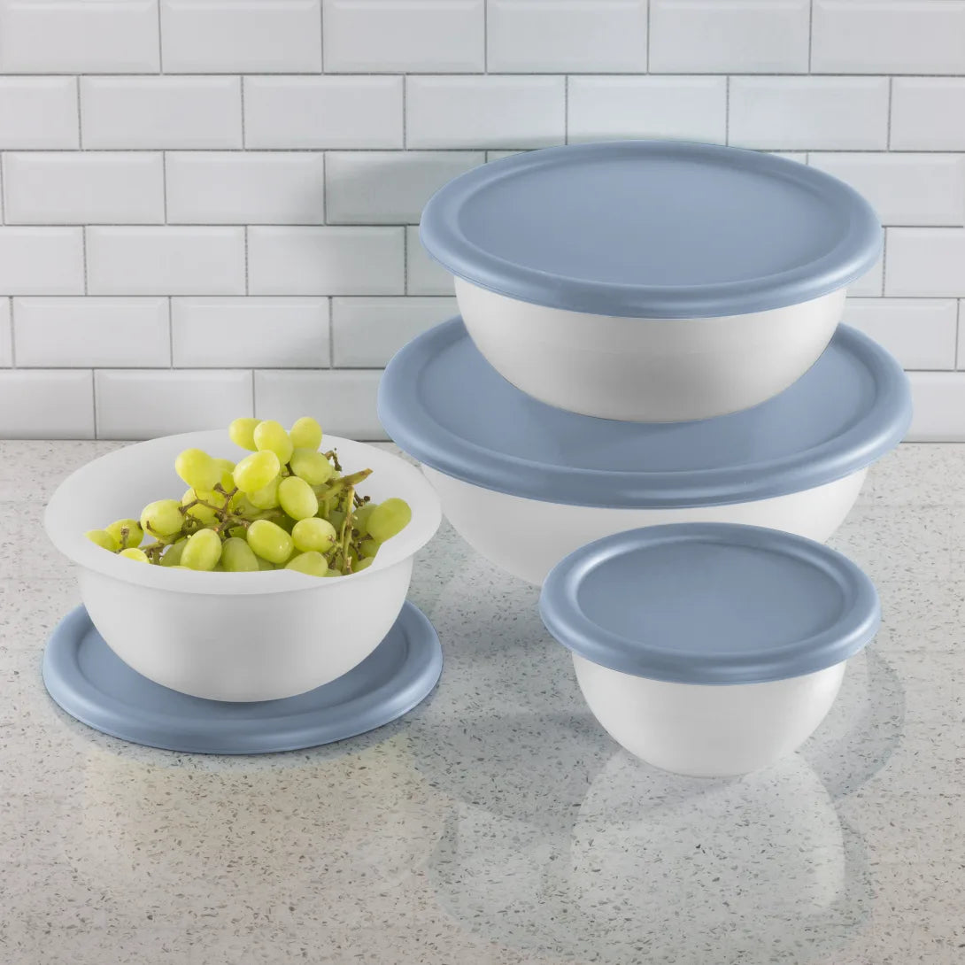 BOWL SET OF 4 w/COVERS-