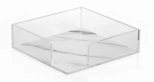 Clear Napkin Holder Marble Base